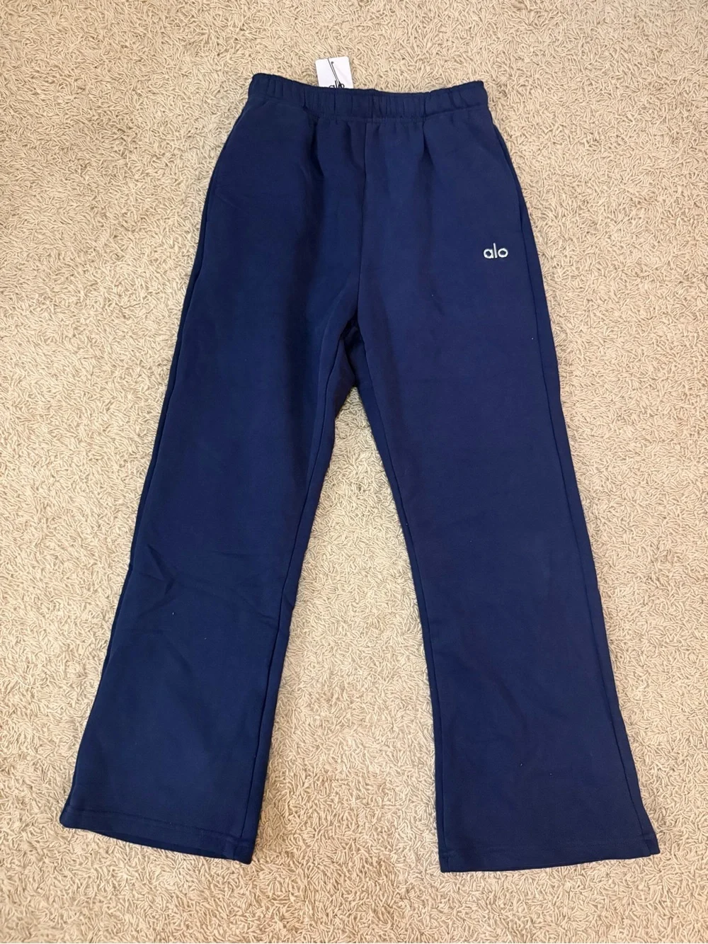 ALO Yoga Navy Pull-On Sweatpants